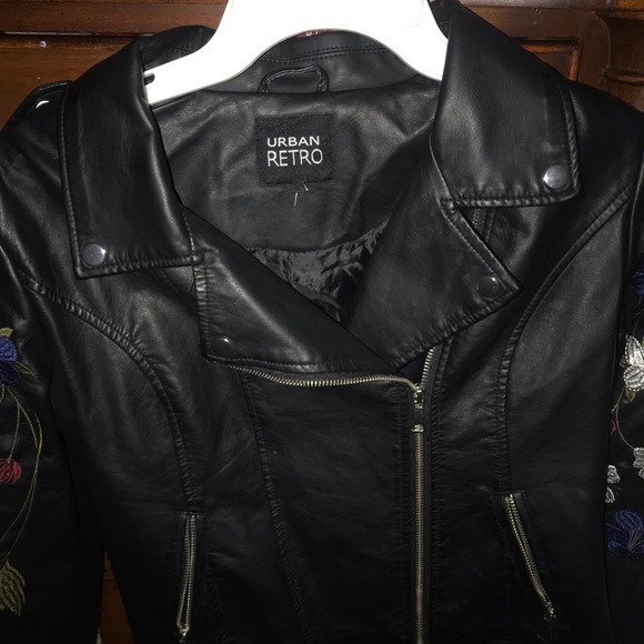 side zipper leather jacket